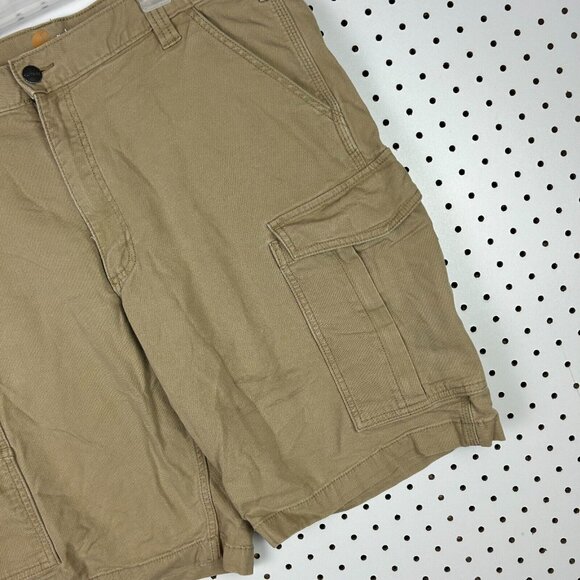 Carhartt Cargo Short Khaki Tan Size 38 Work Wear Vintage Relaxed Fit‎ 103542 253 - Picture 4 of 7